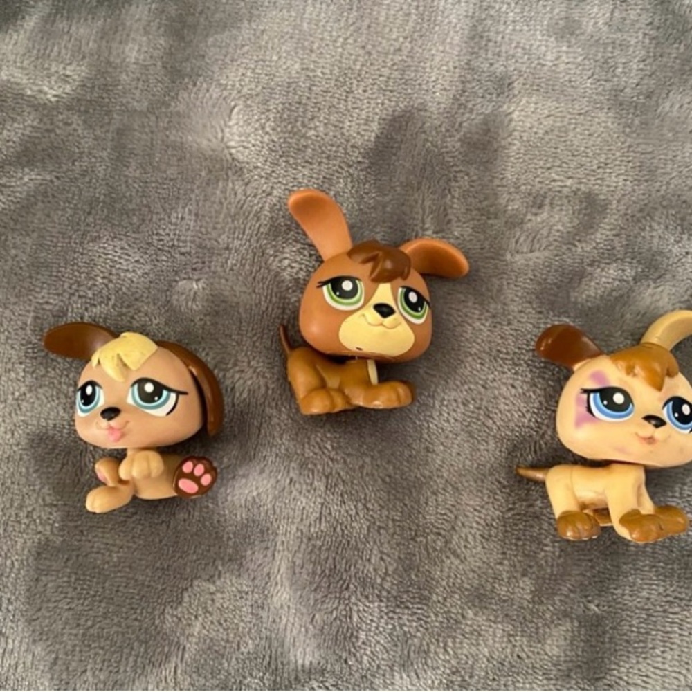 LPS Puppy Triplets w/Pet House accessory #1338 #1339 1340 - Picture 6 of 12